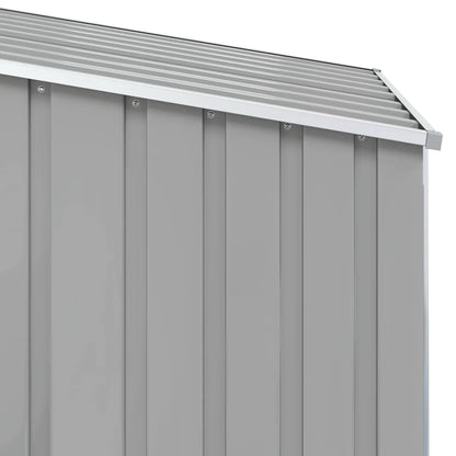 Capanno da Giardino Grigio 87x98x159 cm in Acciaio Zincato