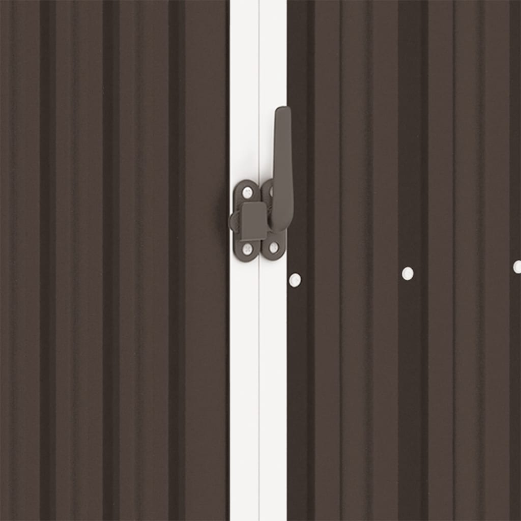 Capanno per Legna da Giardino 245x98x159 cm in Acciaio Zincato - homemem39