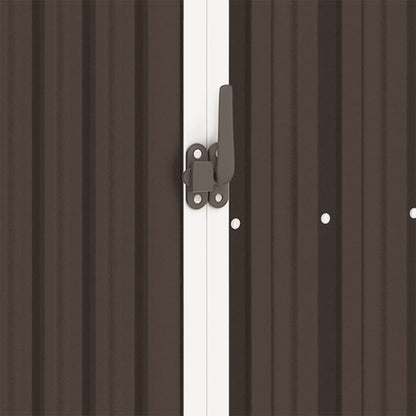 Capanno per Legna da Giardino 245x98x159 cm in Acciaio Zincato - homemem39