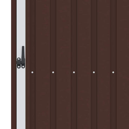 Capanno per Legna da Giardino 245x98x159 cm in Acciaio Zincato