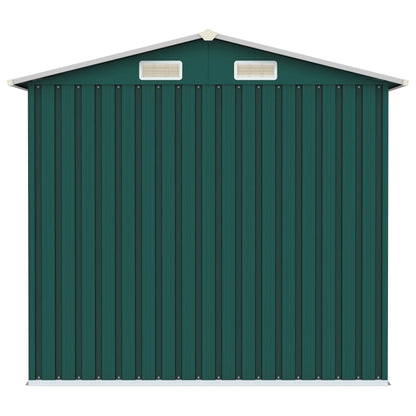 Capanno da Giardino Verde 205x129x183 cm in Acciaio Zincato - homemem39