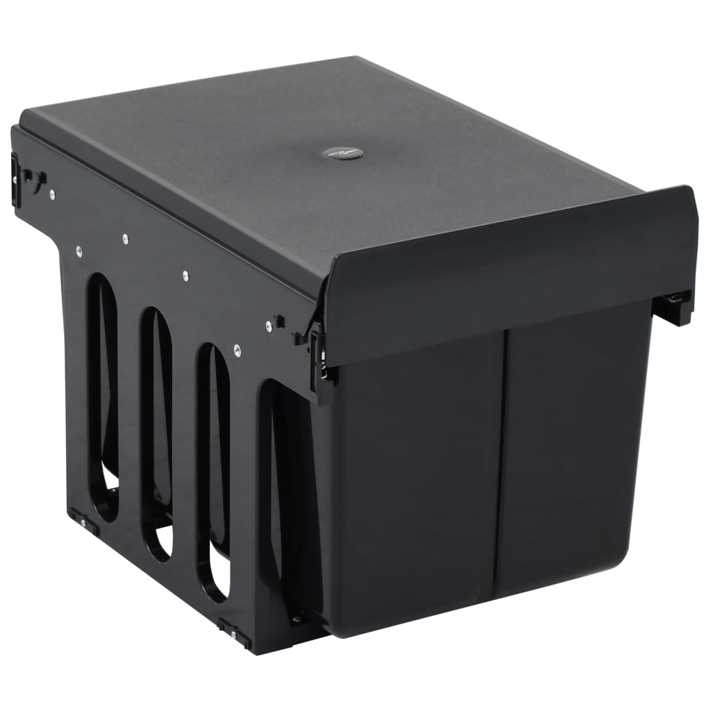 Cestino Estraibile per Mobile Cucina Chiusura Ammortizzata 36L - homemem39