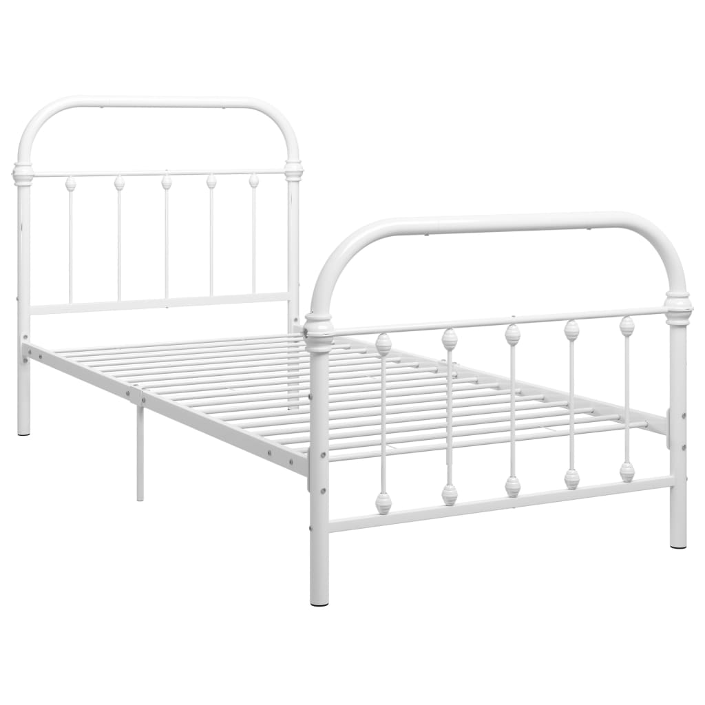 Giroletto Bianco in Metallo 90x200 cm | homemem39
