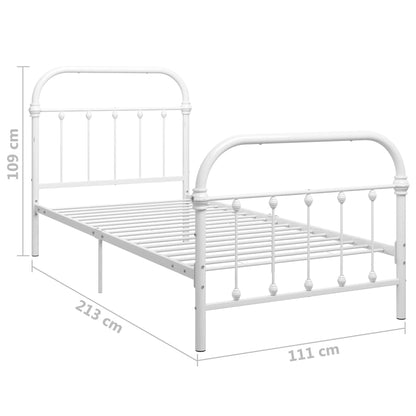 Giroletto Bianco in Metallo 100x200 cm | homemem39