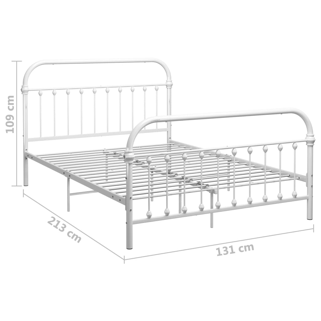 Giroletto Bianco in Metallo 120x200 cm | homemem39