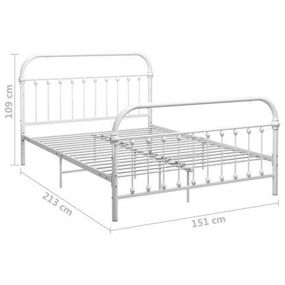 Giroletto Bianco in Metallo 140x200 cm | homemem39
