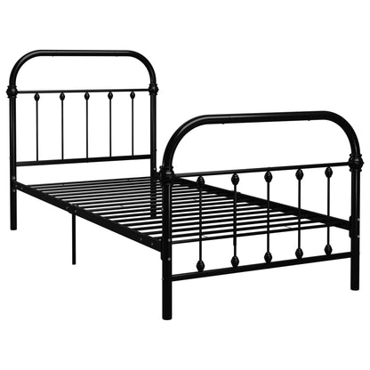 Giroletto Nero in Metallo 90x200 cm | homemem39