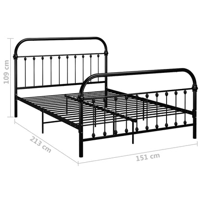 Giroletto Nero in Metallo 140x200 cm | homemem39