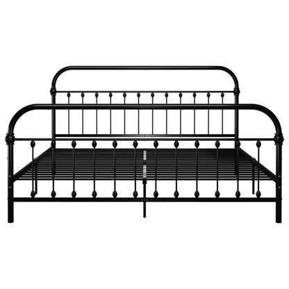 Giroletto Nero in Metallo 180x200 cm | homemem39