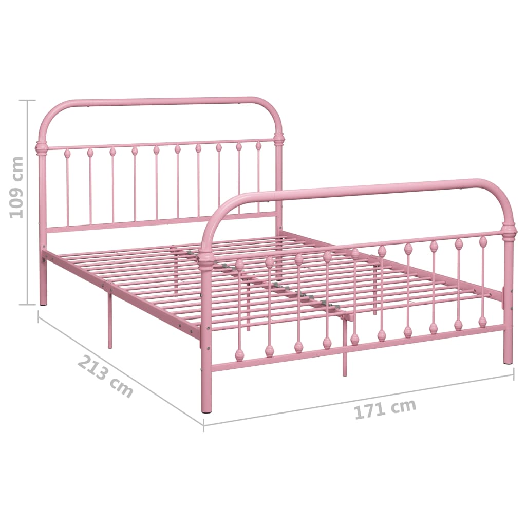 Giroletto Rosa in Metallo 160x200 cm | homemem39