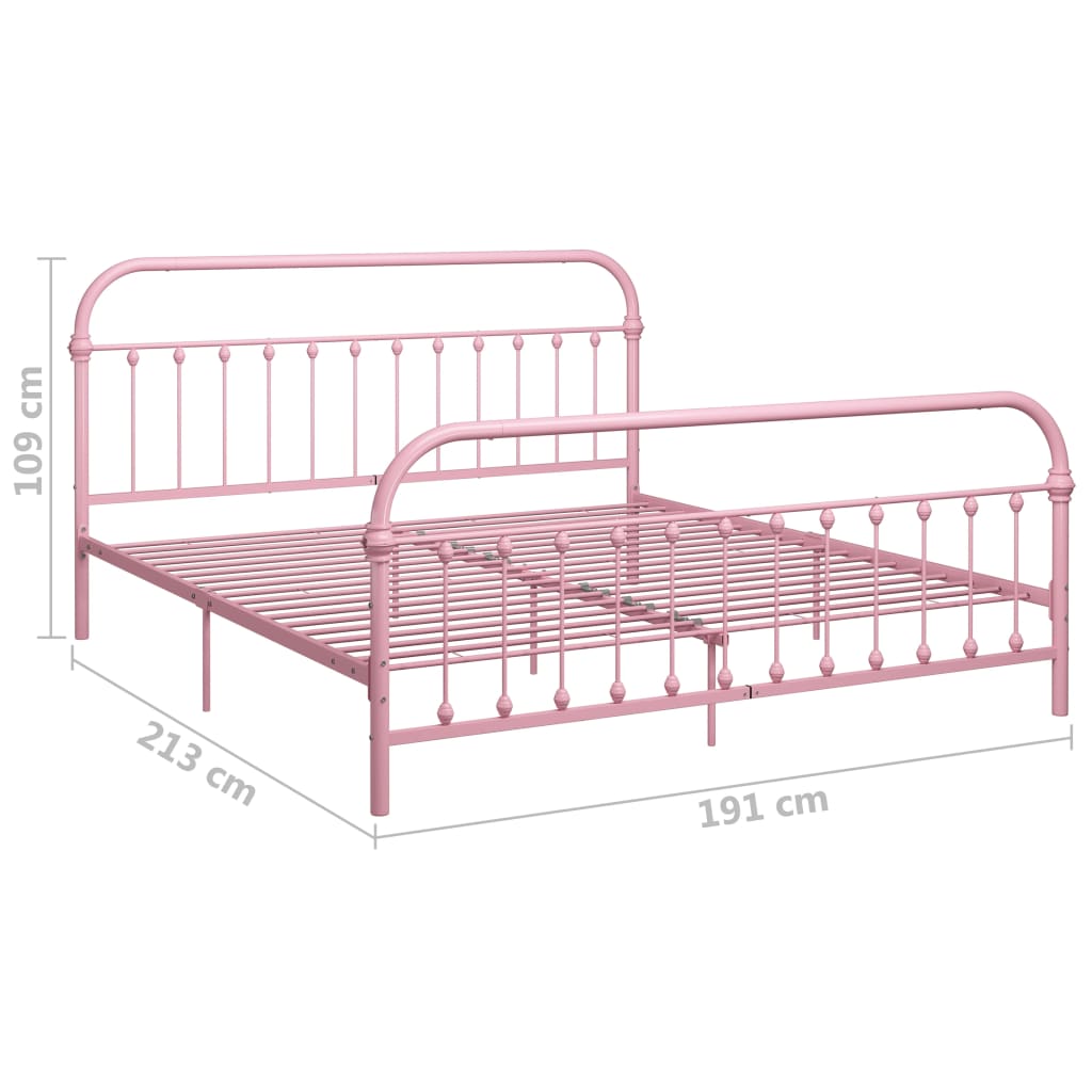 Giroletto Rosa in Metallo 180x200 cm | homemem39
