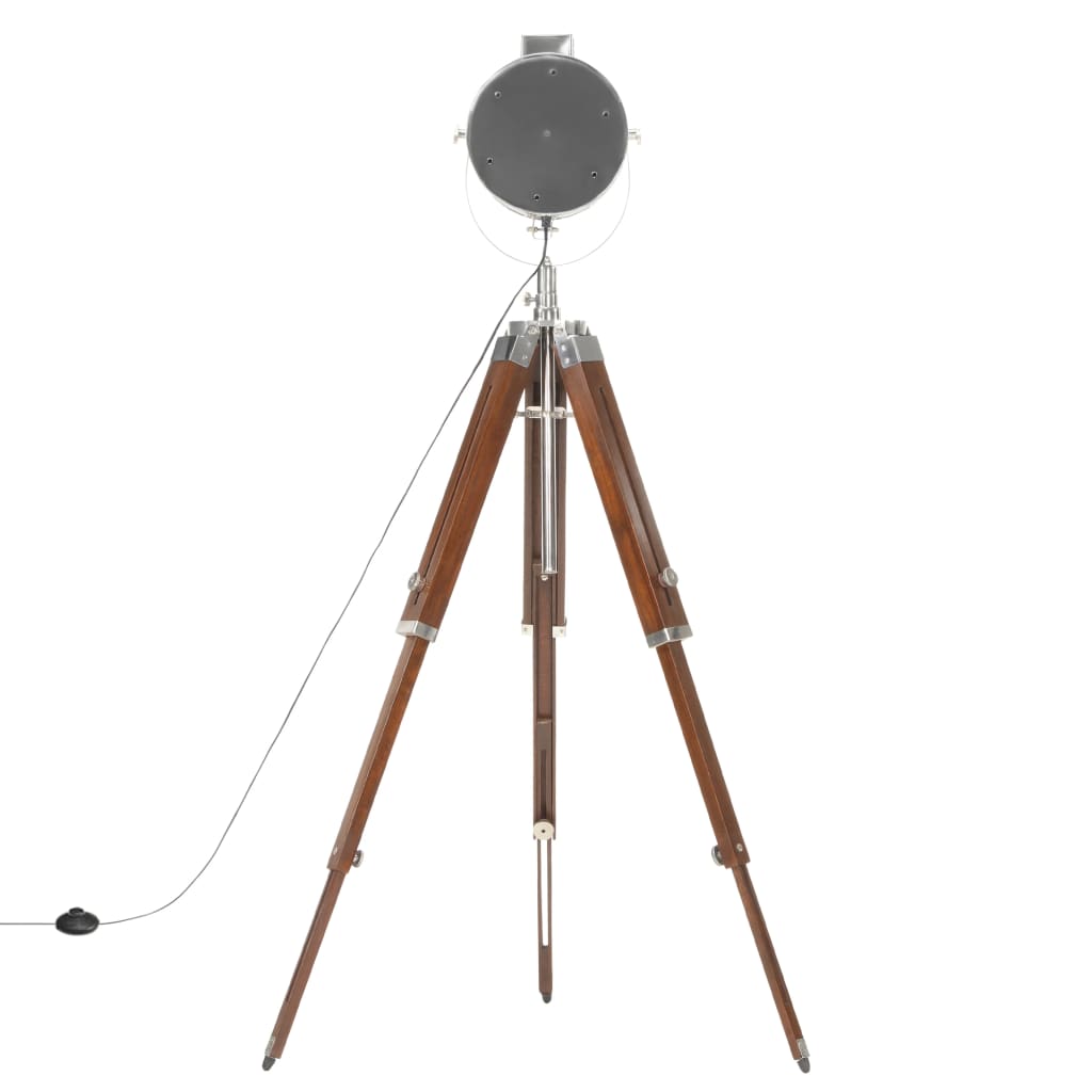Lampada da Terra a Treppiede Legno Massello di Mango 165 cm | homemem39