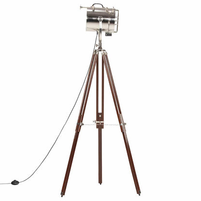 Lampada da Terra a Treppiede Legno Massello di Mango 180 cm