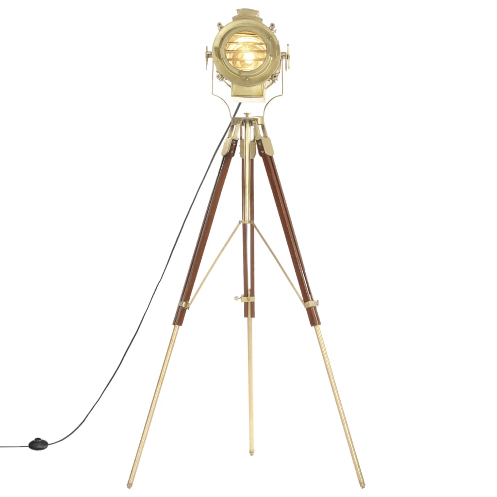 Lampada da Terra a Treppiede Legno Massello di Mango 193 cm | homemem39