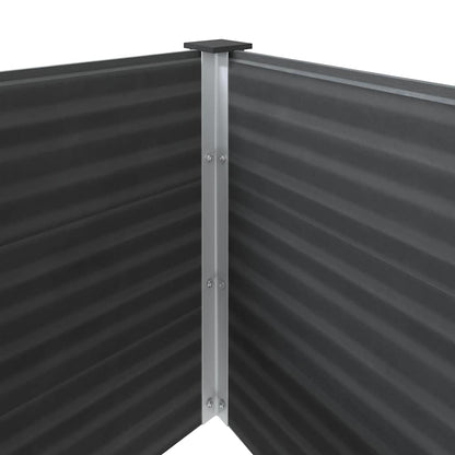 Letto Rialzato da Giardino 250x100x54 cm in WPC Grigio - homemem39