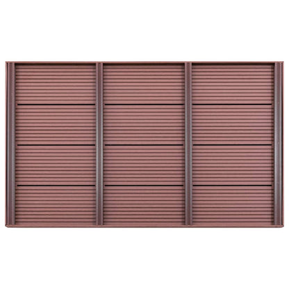 Pedana per Doccia Solare Marrone 101x63x5,5 cm in WPC