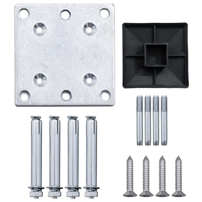 Pannello di Recinzione in WPC 175x186 cm Marrone - homemem39