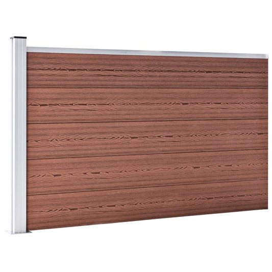 Pannello di Recinzione in WPC 175x105 cm Marrone - homemem39
