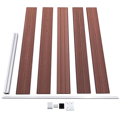 Pannello di Recinzione in WPC 175x105 cm Marrone - homemem39