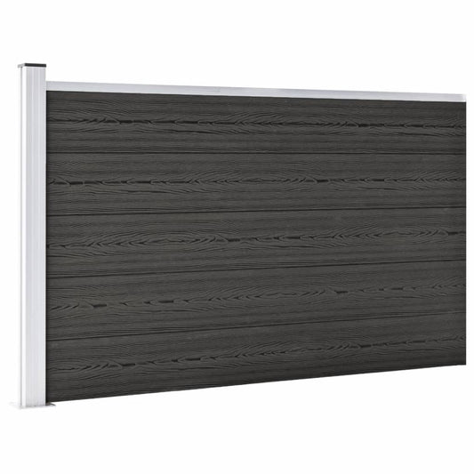 Pannello di Recinzione in WPC 175x105 cm Grigio - homemem39