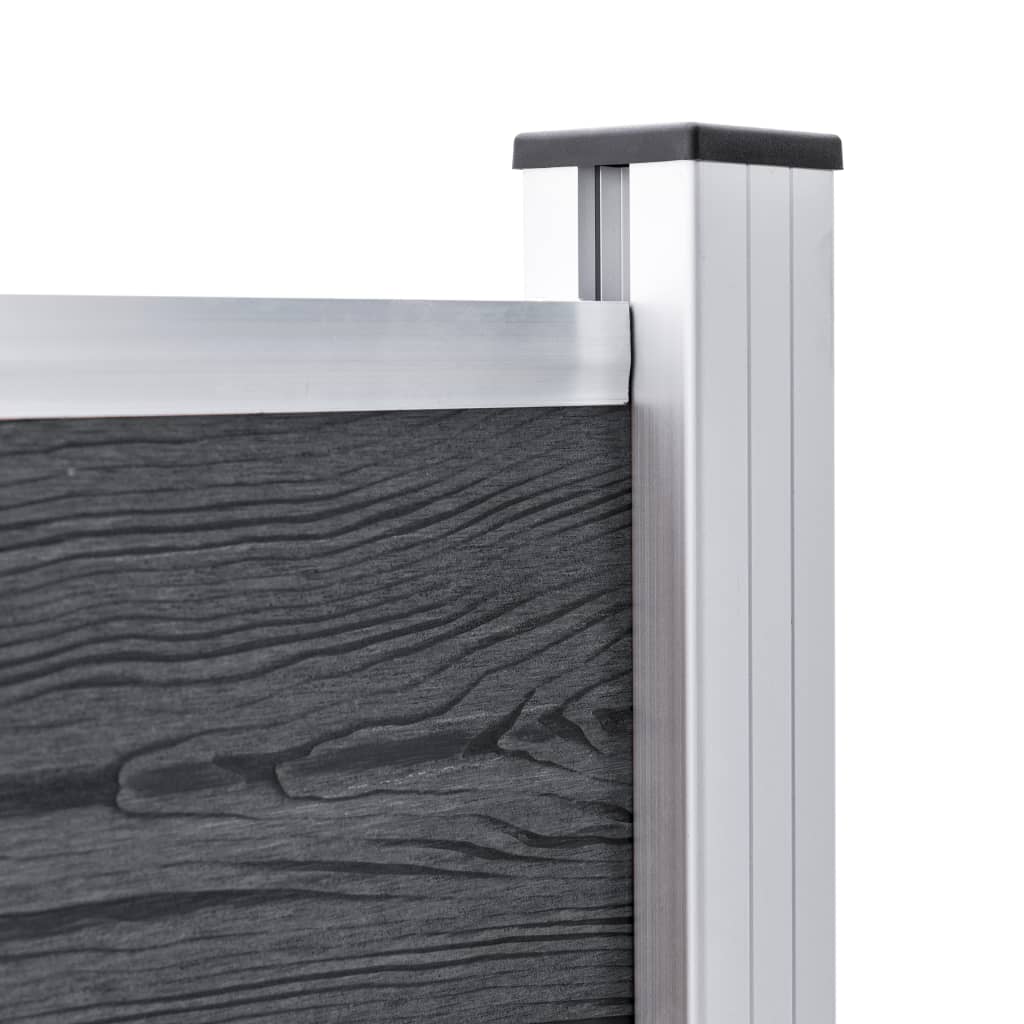 Pali per Recinzione 2 pz in Alluminio 185 cm