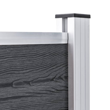 Pali per Recinzione 2 pz in Alluminio 185 cm