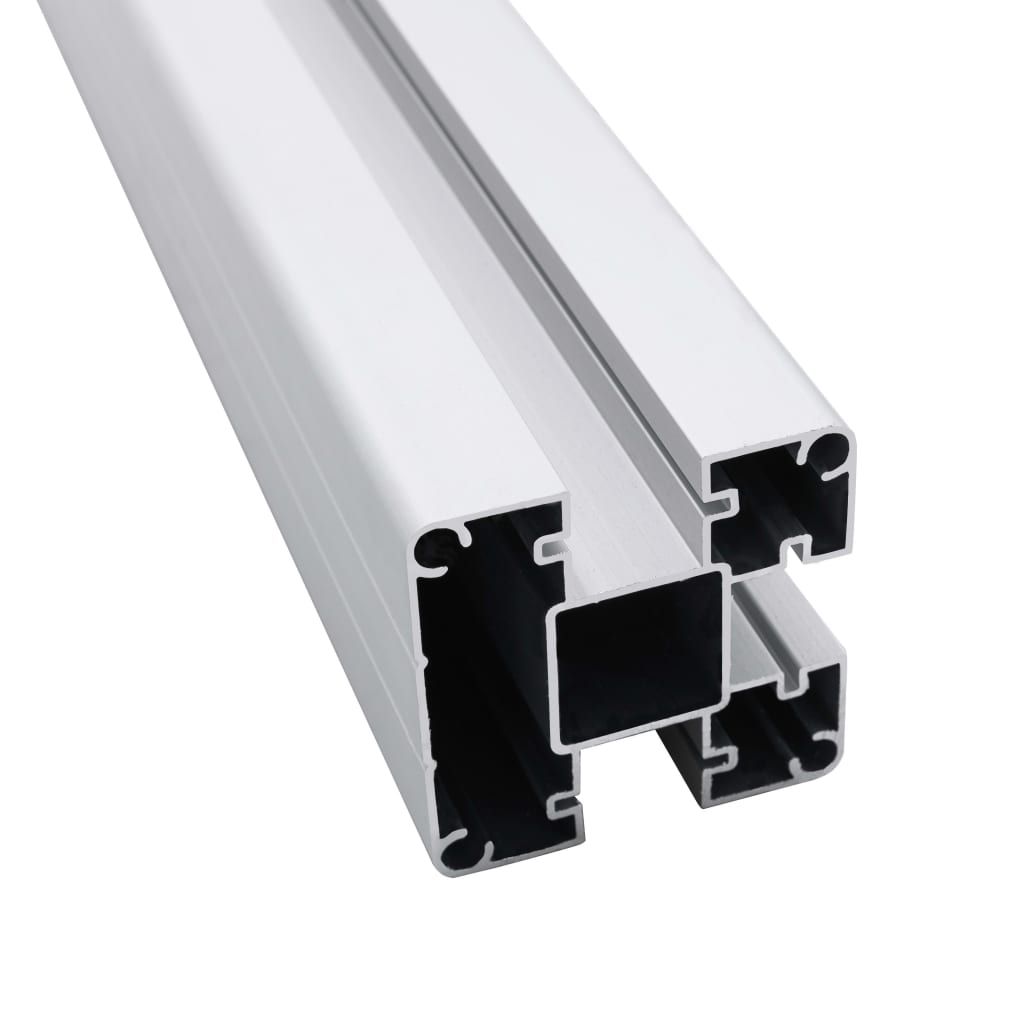 Pali per Recinzione 2 pz in Alluminio 185 cm