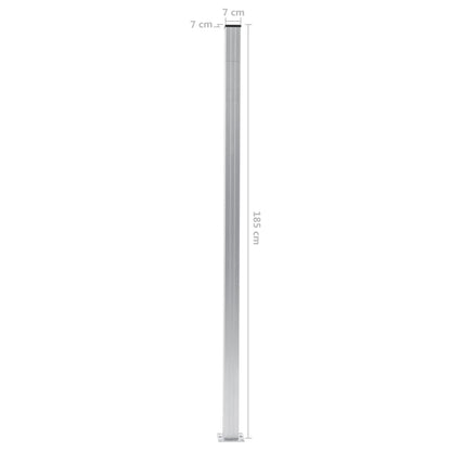 Pali per Recinzione 3 pz in Alluminio 185 cm | homemem39