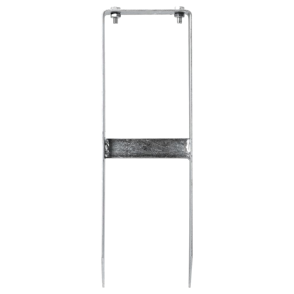 Picchetti di Terra 2 pz per Recinzione WPC in Acciaio 40 cm - homemem39