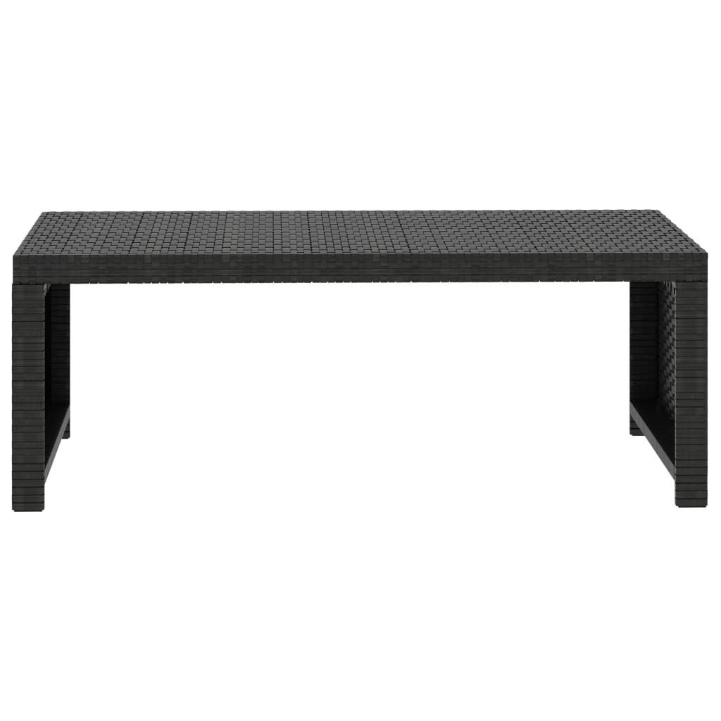 Set Divani da Giardino 5 pz con Cuscini in Polyrattan Nero | homemem39