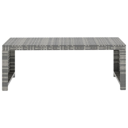 Set Divani da Giardino 5 pz con Cuscini in Polyrattan Grigio | homemem39