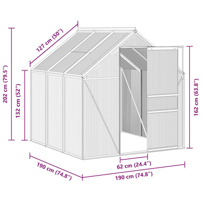 Serra con Telaio Base Antracite 3,61 m² in Alluminio - homemem39