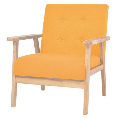 Set di Divani 3 pz in Tessuto Giallo | homemem39