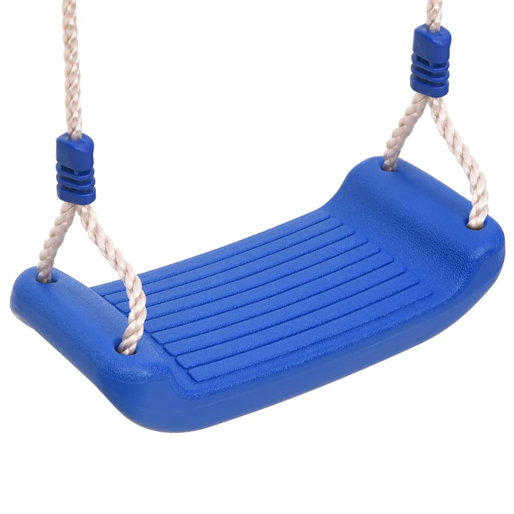Seggiolini per Altalena con Corde 2 pz Blu 38x16 cm Polietilene | homemem39