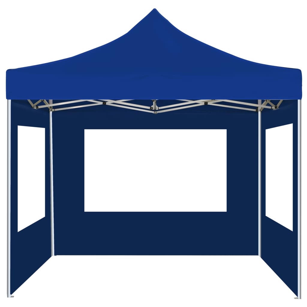 Gazebo Professionale Pieghevole Alluminio con Pareti 2x2m Blu | homemem39