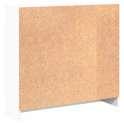 Libreria Bianca 80x24x75 cm in Legno Multistrato | homemem39