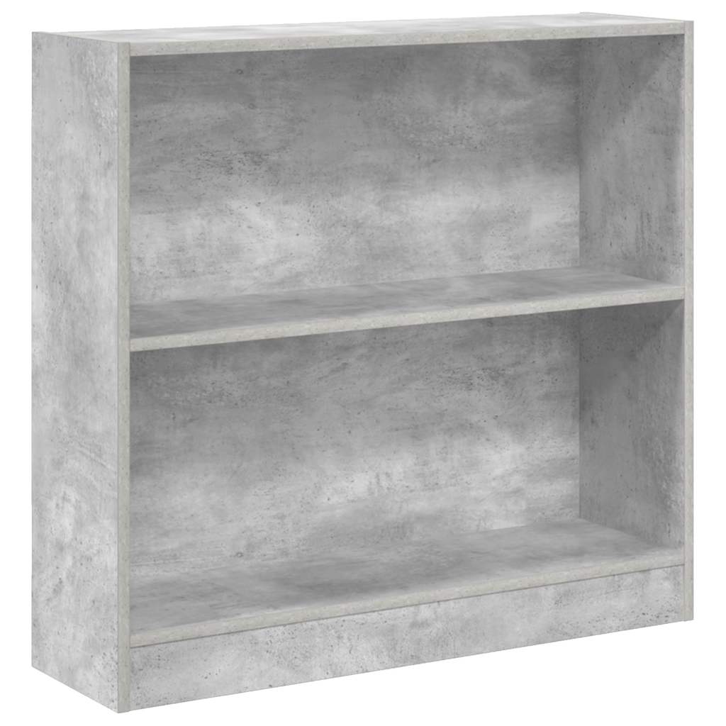 Libreria Grigio Cemento 80x24x75 cm in Legno Multistrato | homemem39