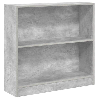 Libreria Grigio Cemento 80x24x75 cm in Legno Multistrato | homemem39