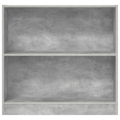 Libreria Grigio Cemento 80x24x75 cm in Legno Multistrato | homemem39