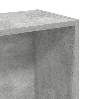 Libreria Grigio Cemento 80x24x75 cm in Legno Multistrato | homemem39