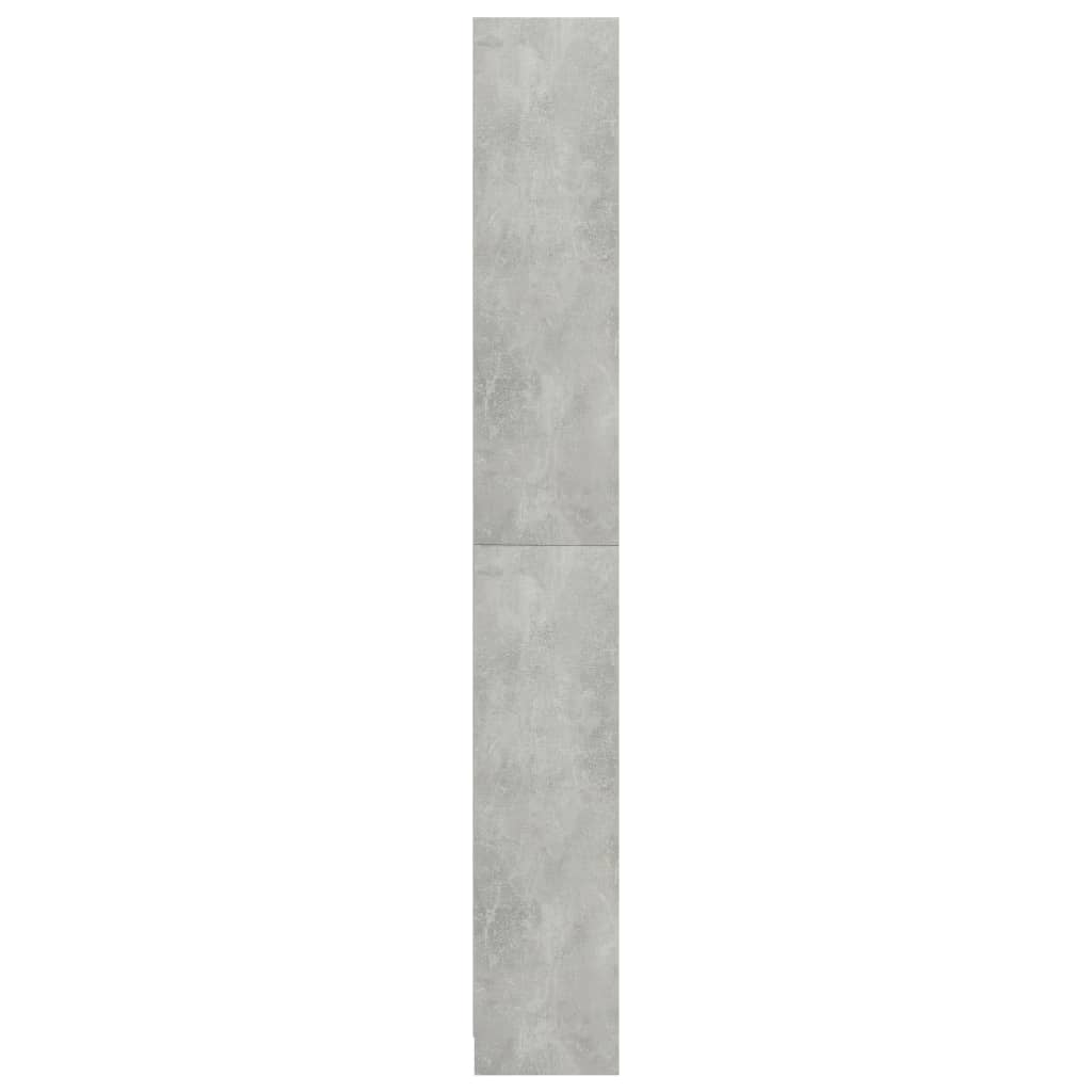Libreria 5 Ripiani Grigio Cemento 80x24x175cm Legno Multistrato | homemem39