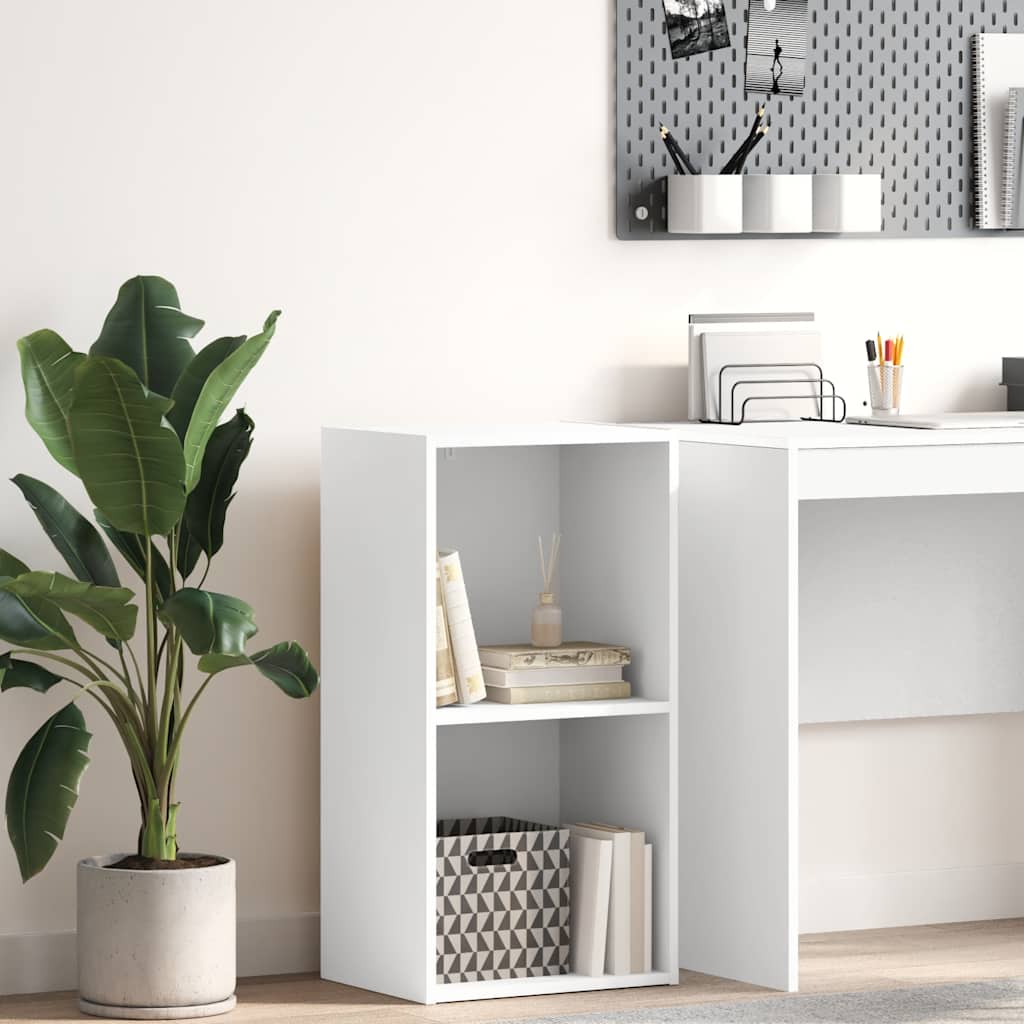 Libreria Bianca 40x30x76,5 cm in Legno Multistrato | homemem39