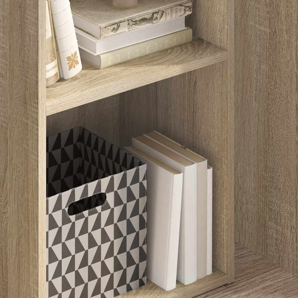 Libreria 5 Ripiani Rovere Sonoma 40x30x76,5cm Legno Multistrato | homemem39