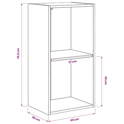 Libreria 5 Ripiani Rovere Sonoma 40x30x76,5cm Legno Multistrato | homemem39