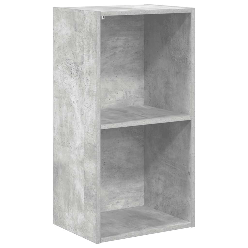 Libreria 5 Ripiani Grigio Cemento 40x30x76,5 Legno Multistrato | homemem39