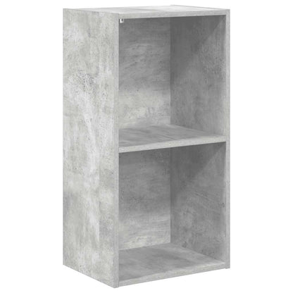 Libreria 5 Ripiani Grigio Cemento 40x30x76,5 Legno Multistrato | homemem39