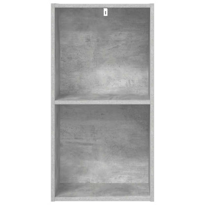 Libreria 5 Ripiani Grigio Cemento 40x30x76,5 Legno Multistrato | homemem39