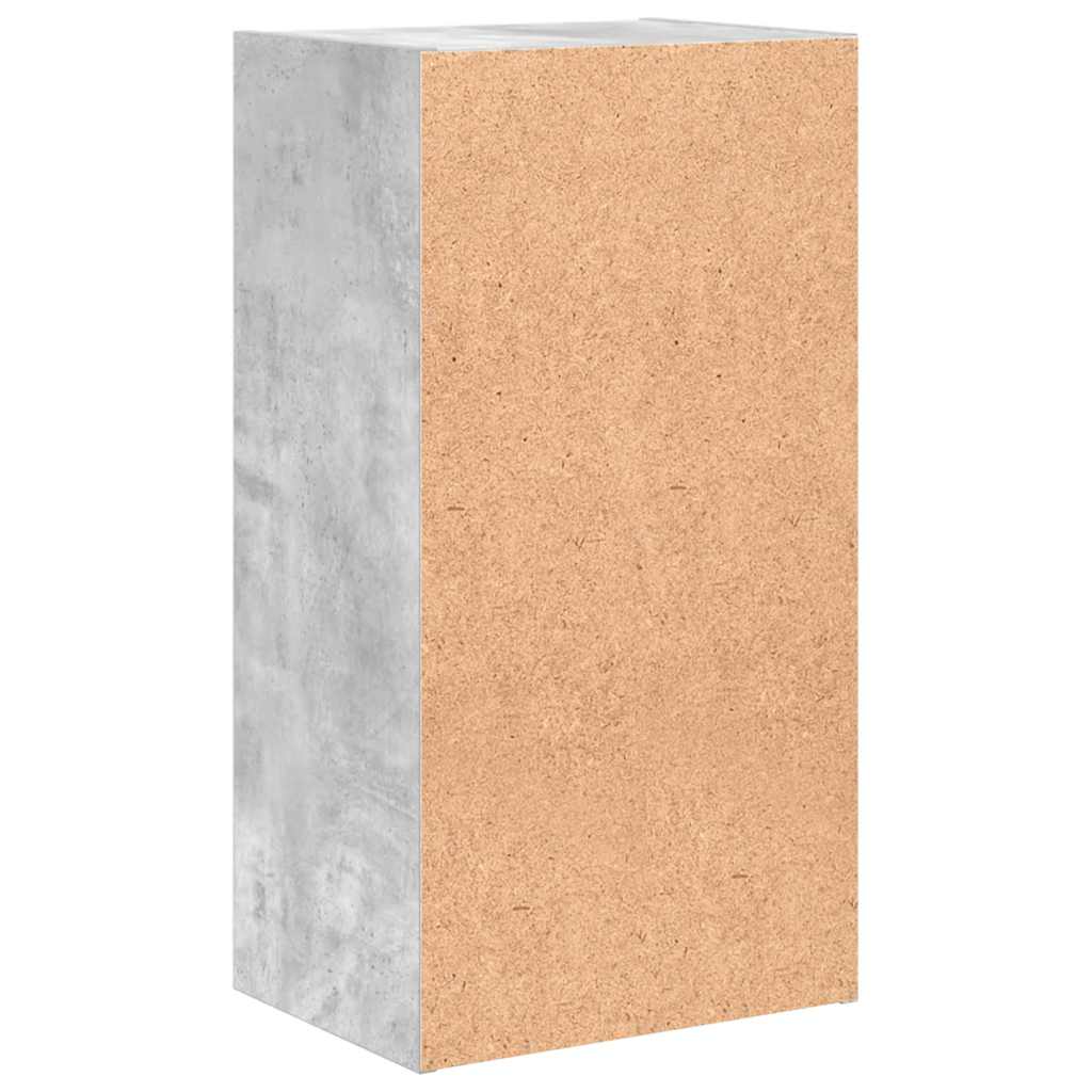 Libreria 5 Ripiani Grigio Cemento 40x30x76,5 Legno Multistrato | homemem39