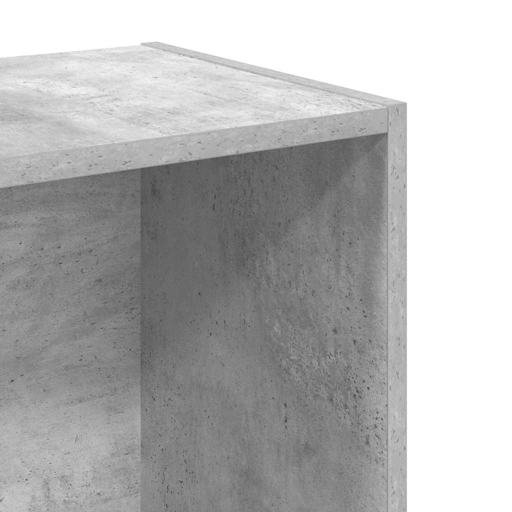 Libreria 5 Ripiani Grigio Cemento 40x30x76,5 Legno Multistrato | homemem39
