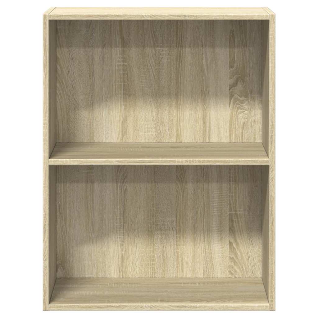 Libreria 2 Ripiani Rovere Sonoma 60x30x76,5cm Legno Multistrato | homemem39